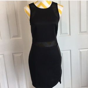 ASTR mesh zip scuba dress